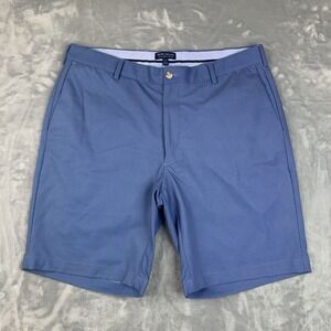 Peter Millar Crown Crafted Mens 36 Blue Pin Dot Chino Shorts